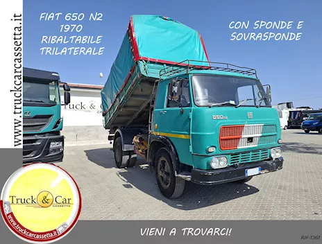 Fiat 650 N2 - 1970 - cassone ribaltabile trilaterale