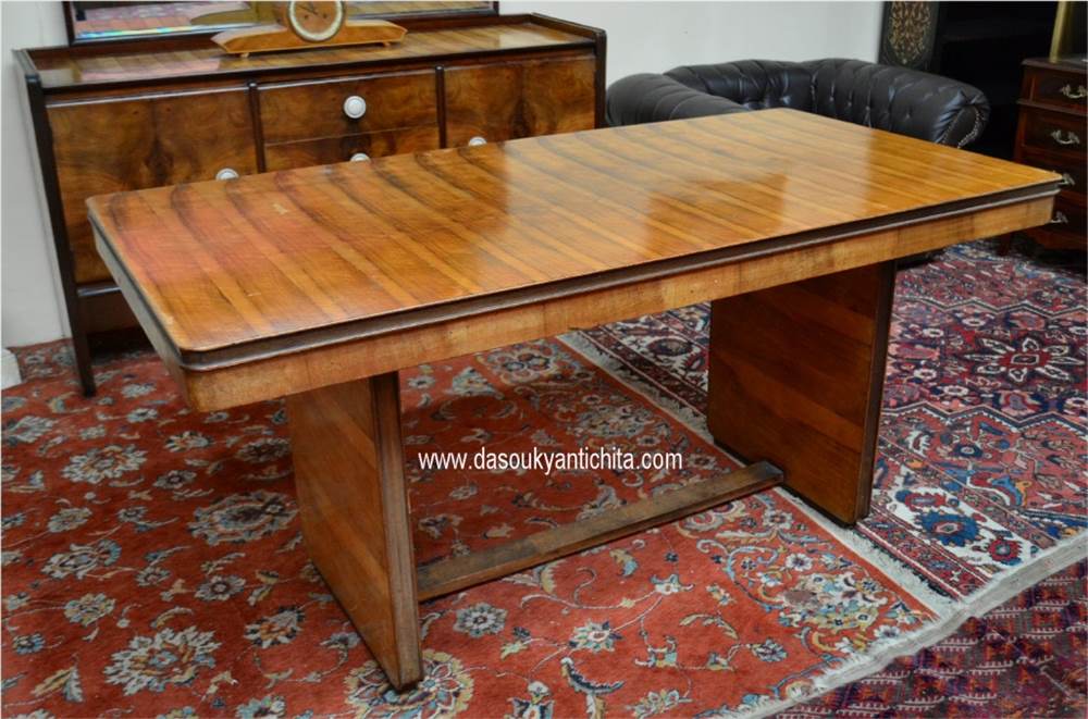 Tavolo da pranzo/scrittoio stile Art Déco anni 40/50, in ottime condizioni - Foto 9