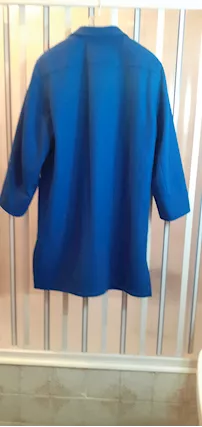 Cappotto donna in lana color blu carta zucchero taglia 48/50, marca PERSONA - Foto 5