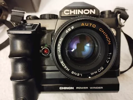 Macchina fotografica CHININ CE-4 d'epoca completa di borsa - Foto 4