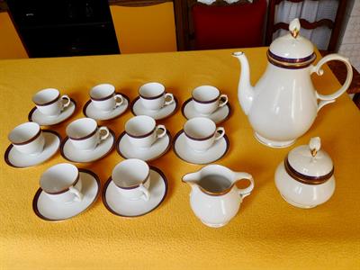 Servizio caffè in porcellana tedesca Seltmann Weiden, mai usato - Anteprima 1