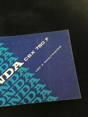 Libretto per Moto Honda CBX750F - Foto 3