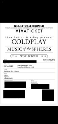 COLDPLAY MILANO