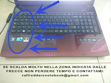 Notebook che scalda molto sulla parte sinistra