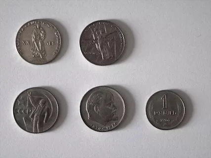 Monete rublo sovietico ex-URSS varie