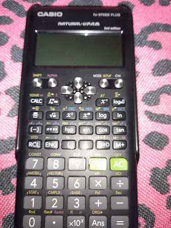 Calcolatrice marca Casio nera