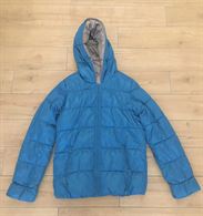 Piumino azzurro/grigio double face