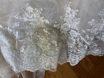 Abito da sposa Nicole linea Colet taglia 46, colore bianco - Foto 5