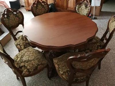 Tavolo rotondo noce chiaro