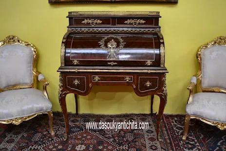 Scrittoio-secretaire a cilindro stile Luigi XV