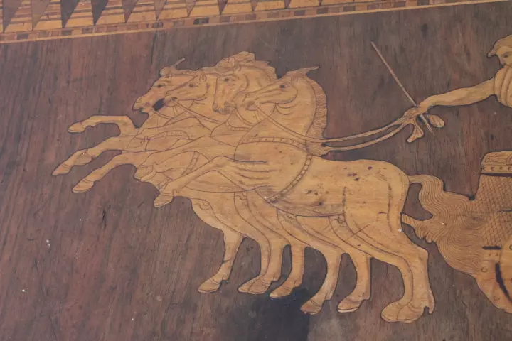 Antico tavolo Sorrento 1860 in noce - Foto 7