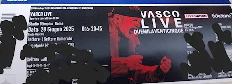 Vasco Live 2025 Roma 28 giugno 2025