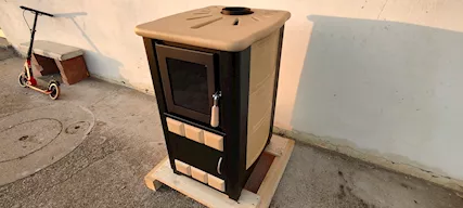 Termostufa ceramica Alice legna caldaia