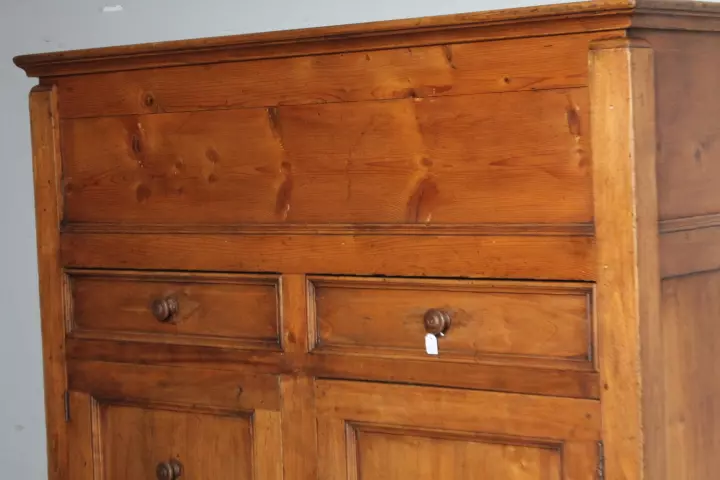 Antica madia panaria senese epoca XIX sec. dispensa restaurata - Foto 5