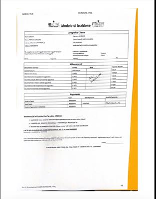 2 abbonamenti Fitactive All Inclusive
