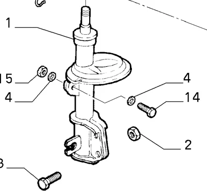 Ammortizzatore Anteriore Alfa GTV 60626850
