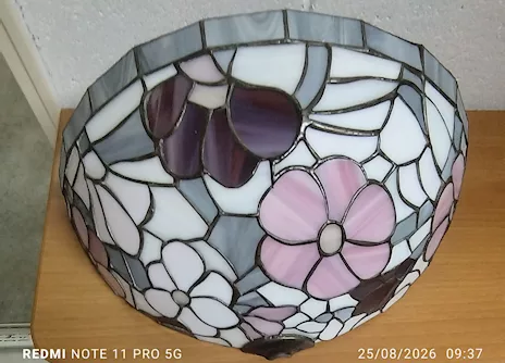 Lampada tipo Tiffany da parete - Anteprima 5