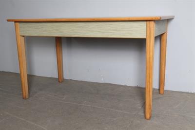 Tavolo vintage modernariato anni 60 con piano millerighe