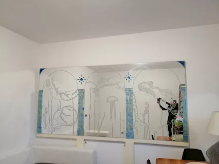 Specchio da parete motivo marino