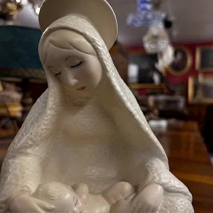 Madonna Del Giglio 1935 Lenci Torino. Disegno di Sandro, ottimo stato - Foto 4