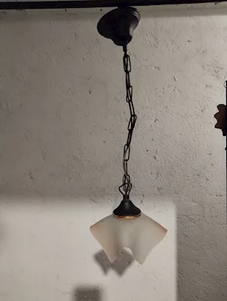 Lampade Pendente Circa 40 cm a Catenella Rame
