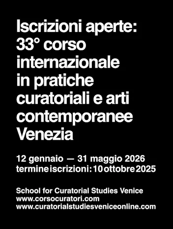 Corso in pratiche curatoriali e arti contemporanee