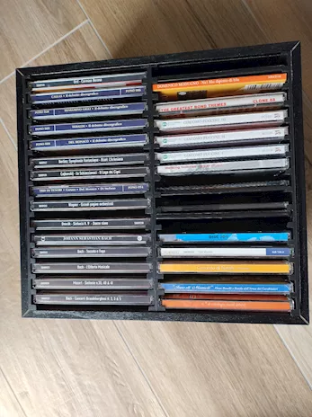 CD Musica Classica vintage e contenitore, in legno - Foto 5