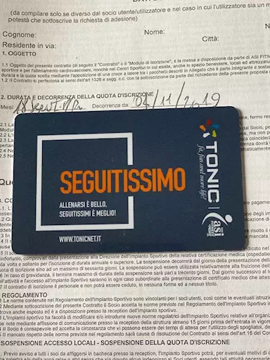 Abbonamento palestra tonic 8 mesi