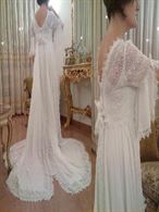 Raffinato Abito da Sposa Bianco modello Impero