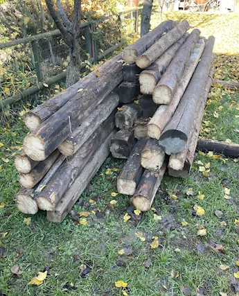 Travi di recupero in legno + tavole