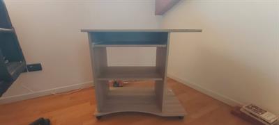 Mobiletto porta computer, in legno - Foto 5