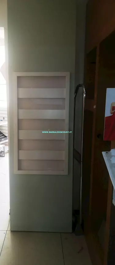 Porta sciarpe 2344, colore bianco, in legno