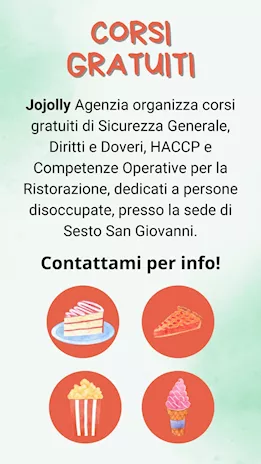 Corso di formazione gratuito - Fast Food & Ristorazione