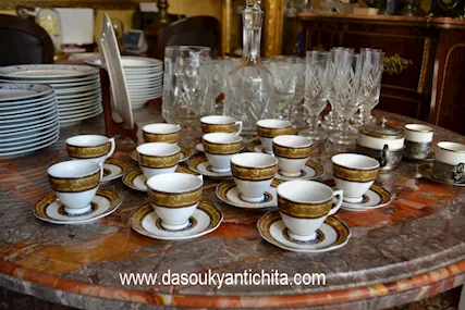 Set da caffè per 12 persone in porcellana Venetian Lagoon