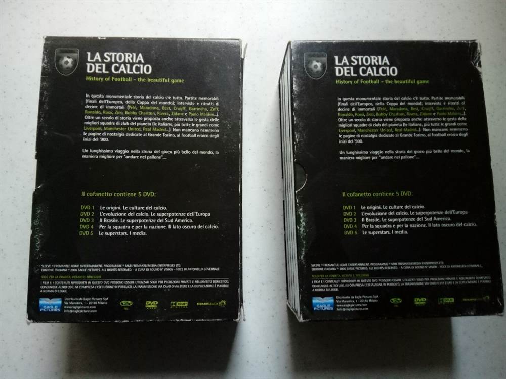 Foto 3 DVD la Storia del Calcio nuovi