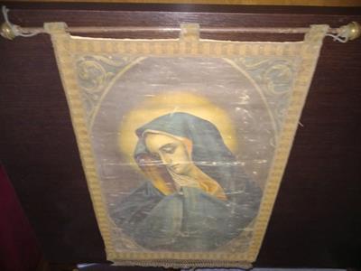 Stendardo devozionale raffigurante Madonna