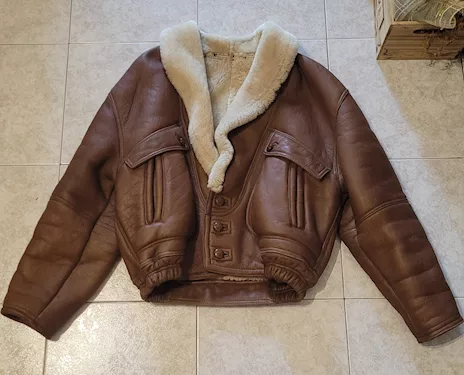 Giacca pelle tipo bomber