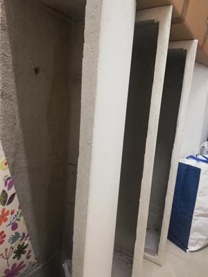 5 vasi grandi di cemento