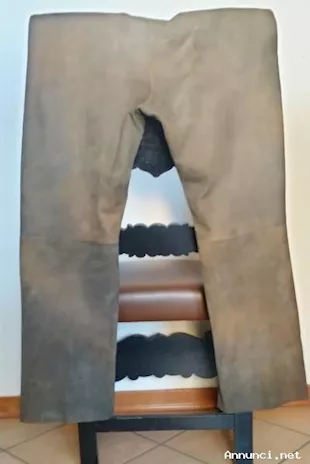 Pantaloni crosta di pelle per uomo
