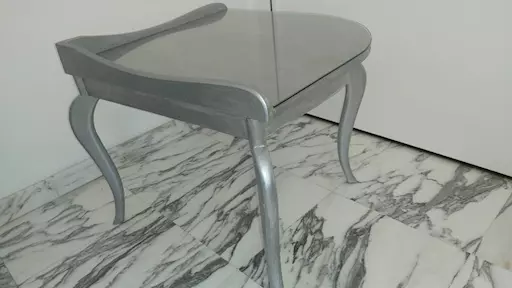 Tavolino in legno e vetro