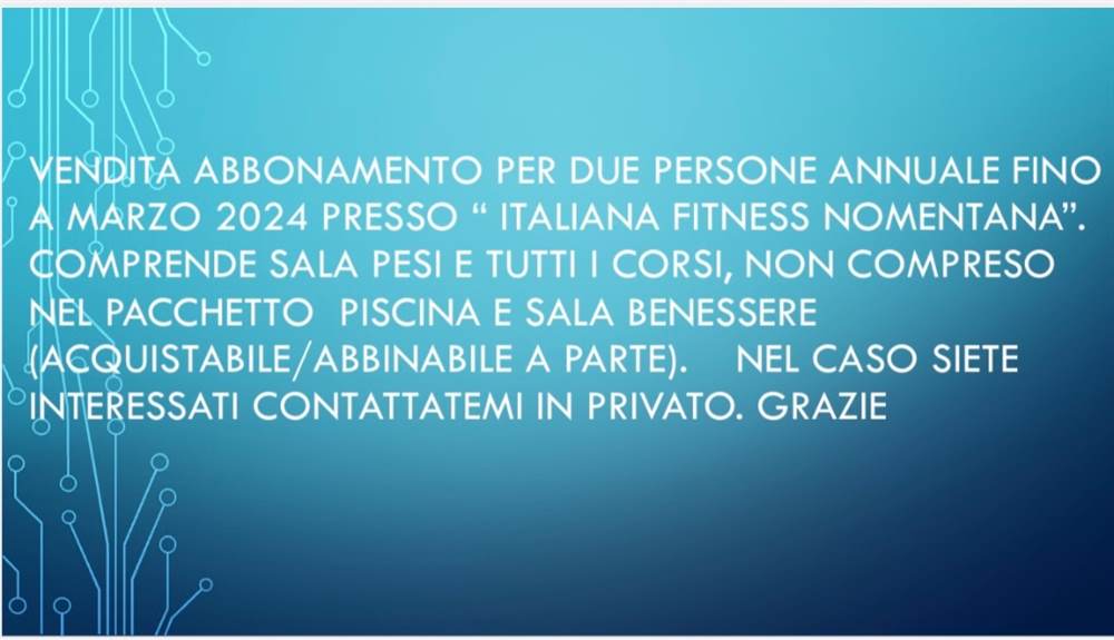 Abbonamento per Due