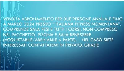 Abbonamento per Due