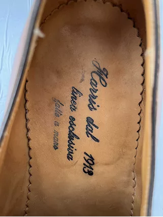 Scarpe classiche Harris n.45, colore brandy, come nuovo - Anteprima 5