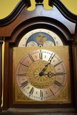 Orologio a colonna anni 60/70 Tempus Fugit Lauris, legno noce - Foto 4