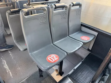 Selleria usata per scuolabus