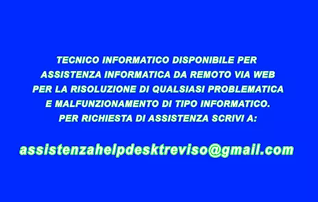 Tecnico computer assistenza da remoto