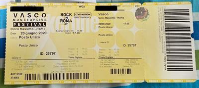 Vasco Rossi 12 Giugno Roma Circo Massimo
