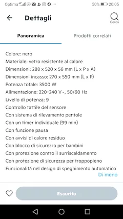 Piano cottura ad induzione cucina
