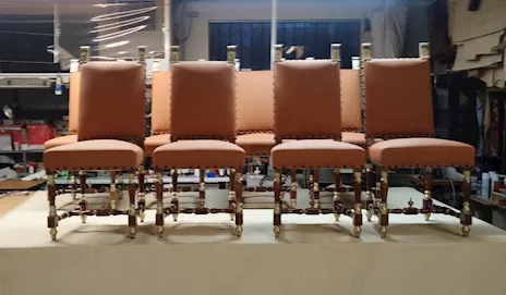 Sedie Restaurate Set Otto Pezzi