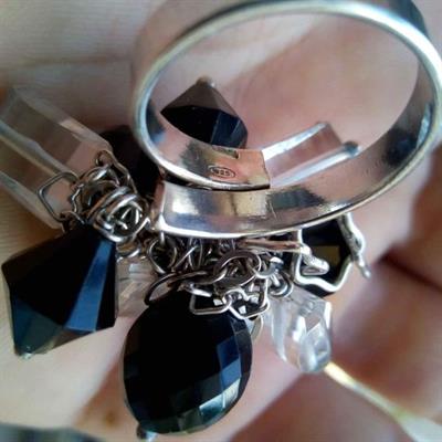 Anello argento e pietre, come nuovo - Foto 2